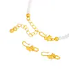 Puzuo Color Fuerte que Conserva Accesorios Dorados Antiguos para Manualidades Conector de Gato Pequeño Broche Cierre de Pulsera Collar Cierre de Extremo Broche en S para Mujeres