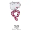Peppa Pig Temática Serie Completa George Peppa Estilo Clip Muñeca Volador Película de Aluminio Globos Mayoreo