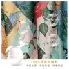 Estilo chino estilo pintura al óleo camelia moderno gasa 90 pañuelo cuadrado grande bufanda de seda para mujer bufanda de primavera y otoño con temperamento para combinar con camisa chal