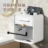 Caja de Pañuelos para Baño de Casa Montada en Pared Multifuncional a Prueba de Humedad Sin Taladro Baño Inodoro Portarrollos de Papel Higiénico Estante de Almacenamiento