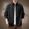 Camisa de Trabajo Simple Estilo Japonés Clásico Italiano para Hombre Primavera y Otoño Nueva Chaqueta Camisa Casual Retro para Hombre