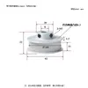 Link acessórios impressora 3D CNC polia de sincronização 2GT polia GT2 tipo BF 60 dentes