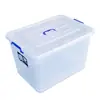 Caja de Almacenamiento de Plástico Transparente Extra Grande Contenedor de Almacenamiento Venta al por Mayor Caja Organizadora Engrosada Caja de Almacenamiento para Edredones Ropa Armario