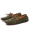Venda Quente Transfronteiriça Primavera e Outono Tamanho Grande Masculino Casual Couro Pele de Porco Sapatos de Ervilha Comércio Exterior Popular Slip-on Masculino Sapatos de Couro