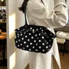 Bolsa de ombro elegante de nicho estilo coreano para mulheres, nova moda 2026 poá, bolsa de mão, bolsa tote atacado