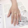 Anillo de Perla Natural de Agua Dulce Zhuji Anillo de Zircón de Cuenta Única Elegante y a la Moda Anillo Relleno de Oro de 18K Fuente Venta al por Mayor Transfronteriza