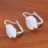 Venta caliente transfronteriza aretes de zirconita redondos de 12 mm aretes de moda europea y americana de alto sentido para el verano pendientes 2024