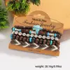 Pulsera de Tortuga Multicapa con Diseño Personalizado Transfronterizo Europeo y Americano, Mezcla y Combinación Sencilla, Estilo Bohemio Retro