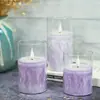 Venda Quente Luz de Vela Flor de Gelo Vela Digital LED Guia de Vela Atmosfera Aniversário Casamento Celebração Script Killing Amazon Transfronteiriço