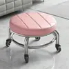 Soporte de Metal con Ruedas, Taburete de Metal, Silla Sofá Pequeña Plegable para el Hogar, Silla para Lavar Pies, Venta al por Mayor Cadena de Suministro de Fábrica