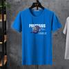 Camiseta Masculina de Manga Curta, Algodão Lycra Elástico, Tamanho Grande Oversized, Camiseta Básica para Homens Grandes, Top Estampado Tendência