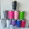 Copo Térmico para Carro 20oz com Pintura Eletrostática Aço Inoxidável 304 Parede Dupla Isolado Cooler de Gelo para Carro Copo de Cerveja Garrafa Térmica