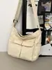 Bolso Bandolera para Mujer 2026 Estilo Literario Bolso de Hombro Juvenil Ins Gran Capacidad Bolso de Lona para Trabajo Bolso para Estudiante Universitario