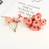 Flores Pequeñas Simuladas de Tres Pétalos, Flores Artificiales, Accesorios para el Cabello Hechos a Mano DIY para Hanfu, Decoraciones para Ropa, Decoración del Hogar, Fondo para Salón de Bodas