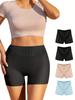 Boxers Femininos Transfronteiriços Combinados Hot-Selling Bottoming Segurança Sexy Cor Pura Cuecas Boxer Gordas mm Tamanho Grande Roupa Íntima