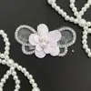 Otoño Invierno Nuevo Doble Capa Encaje Adorno Floral Flor Tridimensional Hebilla de Zapato Accesorios para Zapatos Tocado Accesorios para Ropa DIY Hecho a Mano