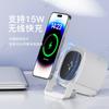 Soporte para Teléfono Móvil Cinco en Uno, Carga Inalámbrica, Altavoz Bluetooth con Luz Nocturna, Mini Altavoz para Exteriores, Portátil, Sonido de Alta Calidad