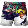 Pantalones de Playa Nuevos 2023 para Hombre Tie-Dye Estampado 3D Pantalones de Playa Verano para Hombre Casual Transpirables Pantalones Cortos Deportivos
