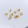 Cor Dourada Fosca 18K Preservação de Cor Fio de Cobre Toray Dupla Face Contas Trevo de Quatro Folhas Contas de Coroa de Telhado Espaçador Acessórios de Contas DIY