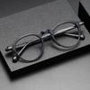Montura de gafas ultra ligera con textura irregular y filtro de luz azul 221 diseñador Yamamoto Kyu con montura estilo Hong Kong para hombre