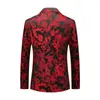 Transfronterizo 2024 Nuevo Traje Ajustado para Hombre Anfitrión MC Padrino Vestido Casual Traje de Color Chaqueta Occidental Sencilla para Hombre