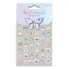 Adesivos Relevo Desenho Animado Fofos em Estoque, Múltiplas Opções Disponíveis, Ursinho Infantil, Coelho, Filhote Adesivos para Nail Art, Estilo Ca