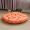 Cojín de Lino para Sentarse Cruzado, Esterilla de Tatami de Color Sólido Estilo Japonés, Cojín Engrosado para Meditación, Cojín Suave y Transpirable para Ventanas de Mirador