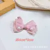 Adorno de Lazo Color Caramelo Productos Semi-acabados y Cuadros de Perlas Corbata de Doble Capa Ropa Zapatos Calcetines Accesorios para Sombreros DIY