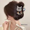 Pinza para el Cabello Estilo Nuevo 2026, Pasador Exquisito y de Alta Gama para Peinados Recogidos en la Parte Trasera de la Cabeza, Pinza de Tiburón Grande para Cabello Grueso