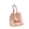 Bolso de Hombro con Letras Impresas de Nicho Ins de Corea del Sur Bolso Tote de Moda Versátil con Cierre de Cordón Gran Capacidad Bolso de Viaje para Estudiantes