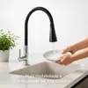Sudeste Asiático Brasil Plástico Preto Universal Horizontal Torneira Única Embutir Pia de Cozinha Torneira de Canto
