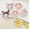 Accesorios de resina Sanrio luminosos de tarjeta grande, hechos a mano, para teléfono móvil, agujeros para zapatos, horquillas, material para refrigerador, venta al por mayor