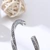 Pulsera de Plata Esterlina 925 al por Mayor Hierba Tang Pulsera Abierta Ajustable para Hombre y Mujer Patrón Trenzado Plata Tailandesa Joyería de Moda Punk