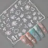 Adesivos de Unha Artística para Meninas Bonitas Celebridade da Internet Ultra-Finos Menina Mágica Shin-Chan Decalques de Unha Série de Desenhos Animados Joias para Dedos