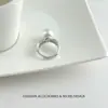 Anillo Popular de Plata Perla 2025 Lujo Accesible Gama Alta Elegante de Moda Anillo de Comida Anillo para Mujer Regalo