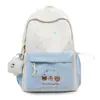 Mochila Patchwork Estrela Colorida para Meninas do Ensino Fundamental e Médio, Mochila Escolar Fofa, Estilo Fresco e Simples, Grande Capacidade, Adequada para Aula e Deslocamento