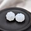 Jade Branco de Xinjiang Seda Dourada Jade Contas Pequenas de Abóbora Aventurina Abóbora Cabaceira da Sorte Contas Soltas DIY Acessórios de Miçangas Estilo Antigo
