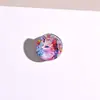 Pinza para el Pelo de Animales de Dibujos Animados con Graffiti Redondo de 2.5 cm, Dulce y Linda, para Flequillo, Suministro Transfronterizo