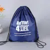 Bolsas de Poliéster 210D con Cordón para Venta al por Mayor Transfronteriza en Stock, Bolsas de Poliéster con Cordón Personalizadas, Bolsas para Eventos de Maratón