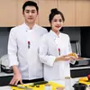Uniforme de Chef de Hotel de Manga Larga para Hombre Estilo Chino Restaurante Catering Cocina Repostería Ropa de Trabajo de Manga Corta Transpirable