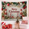 Tapeçaria festiva de Natal pôster de decoração de Natal banner de decoração de festa de Feliz Natal tecido de fundo