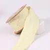 Cinta plisada de color sólido con borde prensado de un solo lado, cinta de material para lazos de regalo y accesorios para el cabello hechos a mano, cinta para artículos para mascotas, cinta