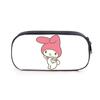 Caixa de Papelaria Infantil Sanrio Melody 2023 Desenho Animado Estojo de Caneta Fofo Tecido para Meninas Camada Única com Zíper Porta-Lápis