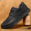 Nuevos Zapatos Casuales de Cuero para Hombre Estilo Retro de Cuatro Estaciones de Gran Tamaño Transfronterizos de Alta Calidad