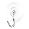 Gancho Adhesivo Fuerte de Aluminio Transparente, Gancho Giratorio sin Taladro para Cocina y Baño, Gancho de Ropa patentado para Colgar en Puertas sin Dejar Marca