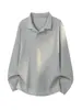 Coleção Outono 2026: Camisa polo oversized estilo Hong Kong com design de manga longa e gola grande, tamanhos M-5X, HT26933-Extra P26