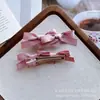 Linda Chica de Ballet de Belleza Pinza para el Cabello de Algodón con Lazo Tocado Lateral Dulce Tarjeta para el Flequillo Alto Valor
