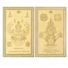 Cobre cepillado Templo Che Kung de Hong Kong Tarjeta de Oro Asiento del Gran Mariscal Talismán Talismán Che Kung tailandés Dragón Caballo de Casa Llena Oro y Plata Ahora Disponible