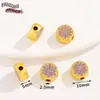 Estilo Chino Tradicional Oro Esmalte Aleación Espaciadores con Agujero Pasante Cuentas Sueltas Pulsera DIY Collar Accesorios de Joyería Materiales