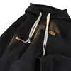 Moletom com Capuz Waffle Pesado Novo Oversize Outono e Inverno Masculino Moda Americana Retrô com Forro de Lã Jaqueta Solta